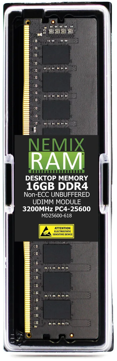 NEMIX RAM NEMIX RAM 16GB DDR4 3200 CL22 1Rx8 1.2V 288-pin UDIMM ASUS Pro Q670M-CE D4-CSM memory upgrade — fotografia produsului