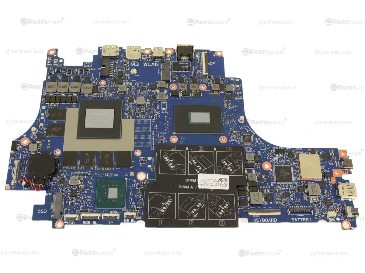 DELL DELL G7 7590 Motherboard Core i7-8750H RTX 2060 39C7M — product photo