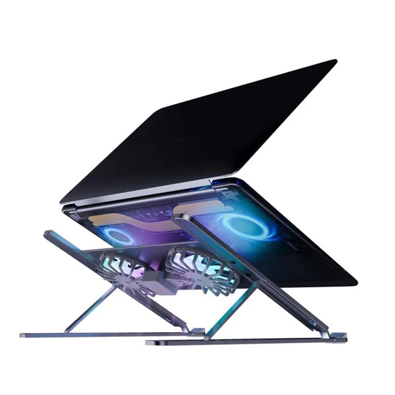 LUOM LUOM TSB02F laptop cooling pad dual fan 11-17.3" black — toote foto