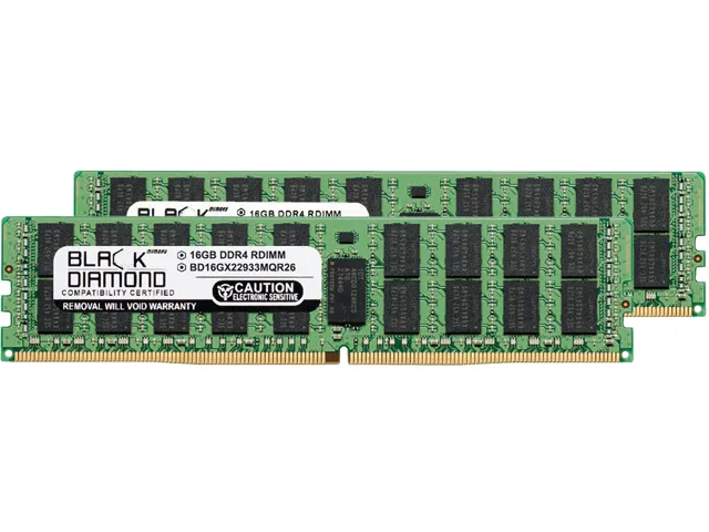 Black Diamond Memory Black Diamond Memory BD16GX22933MQR26 32GB (2 x 16GB) DDR4 2933 ECC Registered server RAM — product photo