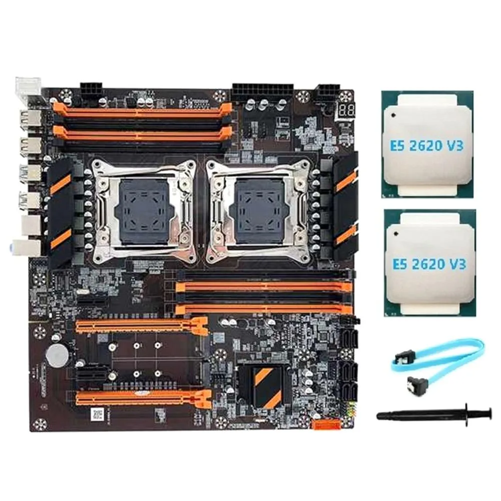 YINGHUA YINGHUA X99 Dual CPU LGA2011 Server Motherboard 2×E5-2620 V3 — product photo