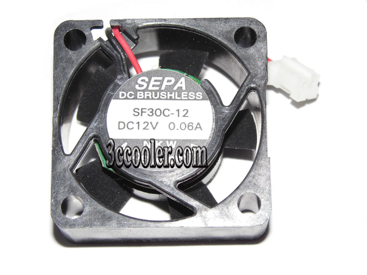 OEM Industries OEM Industries SF30C-12 30mm 12V 0.06A 2 Pin Micro Fan — fotografia produktu