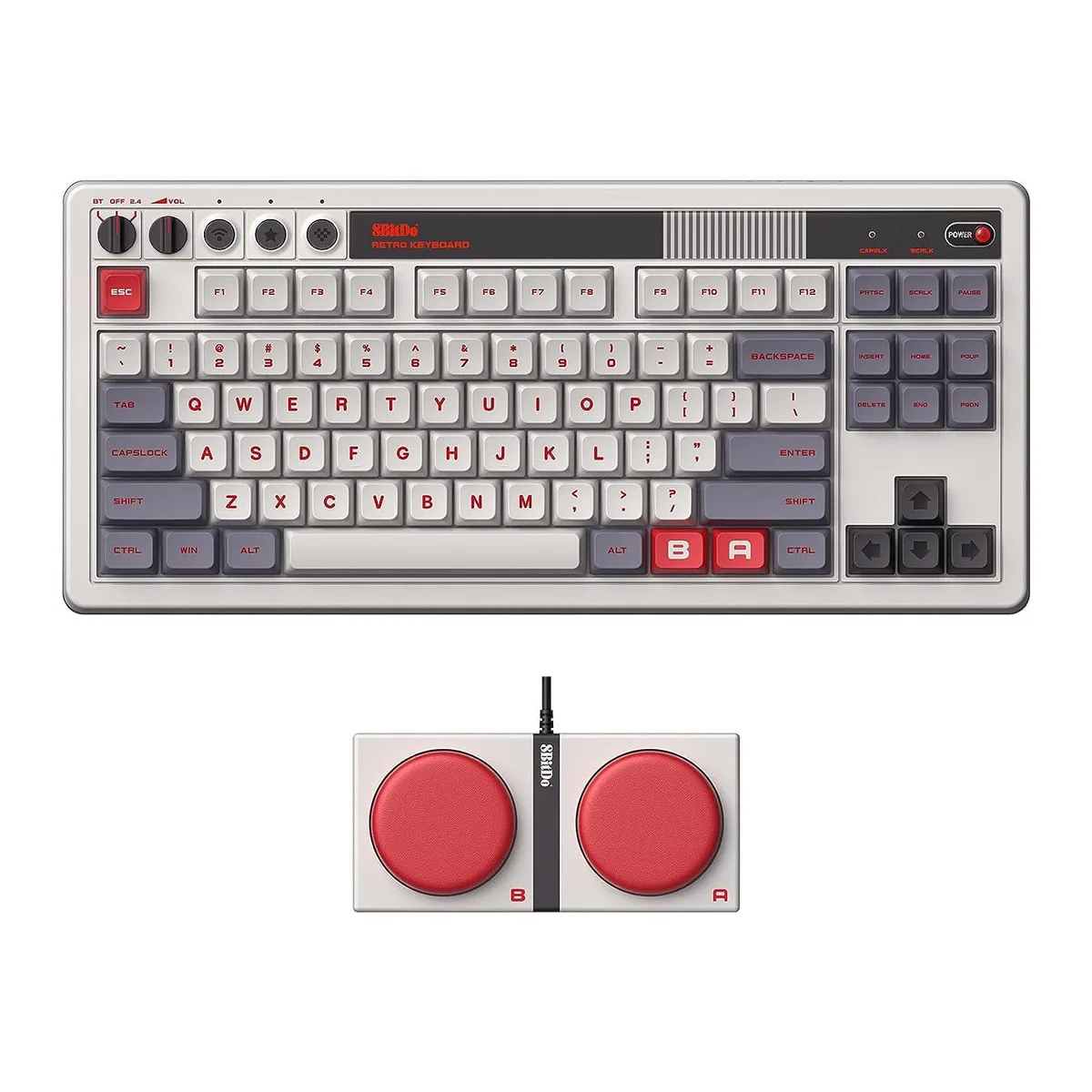 Corn Electronics Corn Electronics Retro Mechanical Keyboard 87 Keys N Edition Gray — produktbild