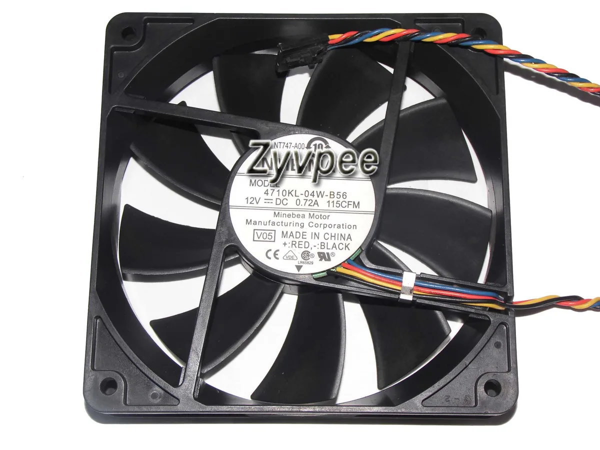 Zyvpee Zyvpee 4710KL-04W-B56 V05 NT747 120mm 4-pin PWM case fan — 제품 사진