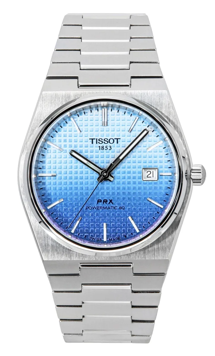 Tissot Tissot PRX Powermatic 80 Ice Blue Chameleon Dial Automatic 100M Watch T137.407.11.351.01 — product photo