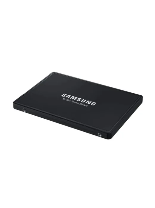 Silver 2.5 inch U.2 enterprise SSD with gold connectors