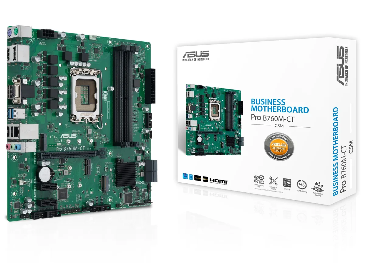 ASUS ASUS Pro B760M-CT-CSM Intel motherboard — product photo