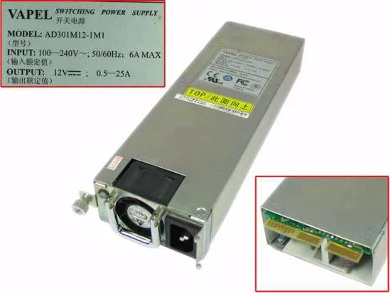 New ATX server power supply unit in metal casing