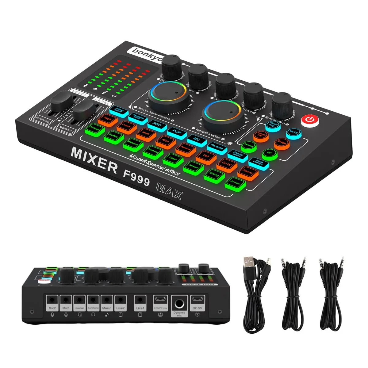  bonkyo F999MAX (Black) sound card — 商品写真