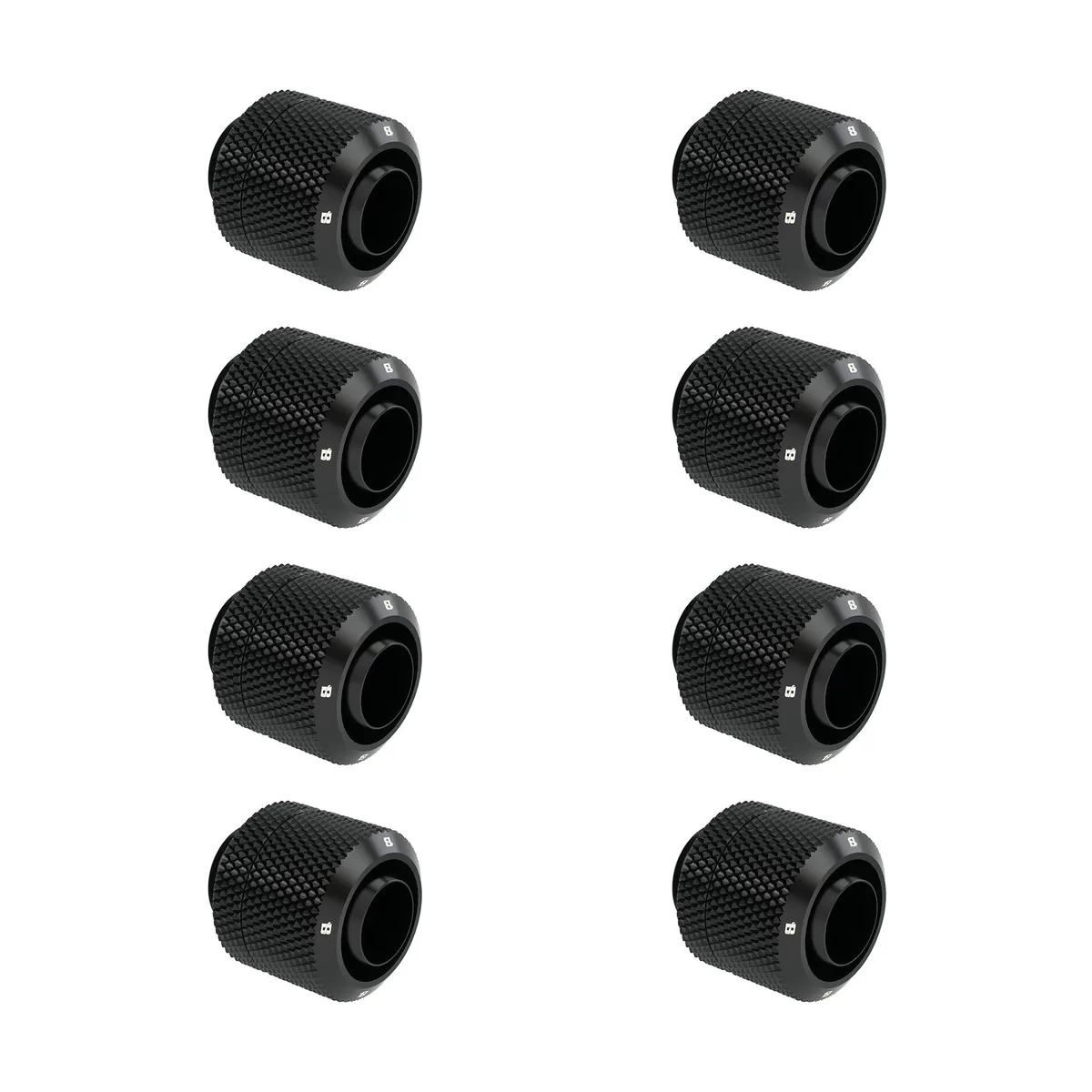 FormulaMod FormulaMod G1/4" Compression Fitting 10x13mm 8 Pack Black — photo du produit