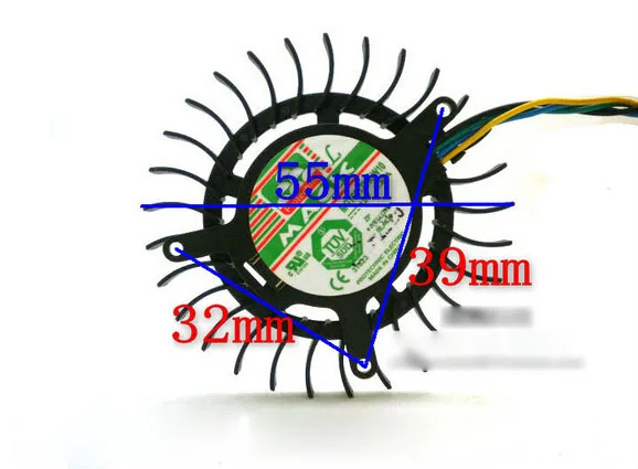 OEM Industries OEM Industries MGT6012YR-W10 55mm 12V 0.30A 3500rpm 4-pin CPU cooler — photo du produit