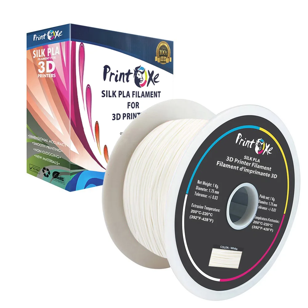 PrintOxe PrintOxe PLA like SILK White 1.75 mm 1 Kg 3D printers accessory — 제품 사진