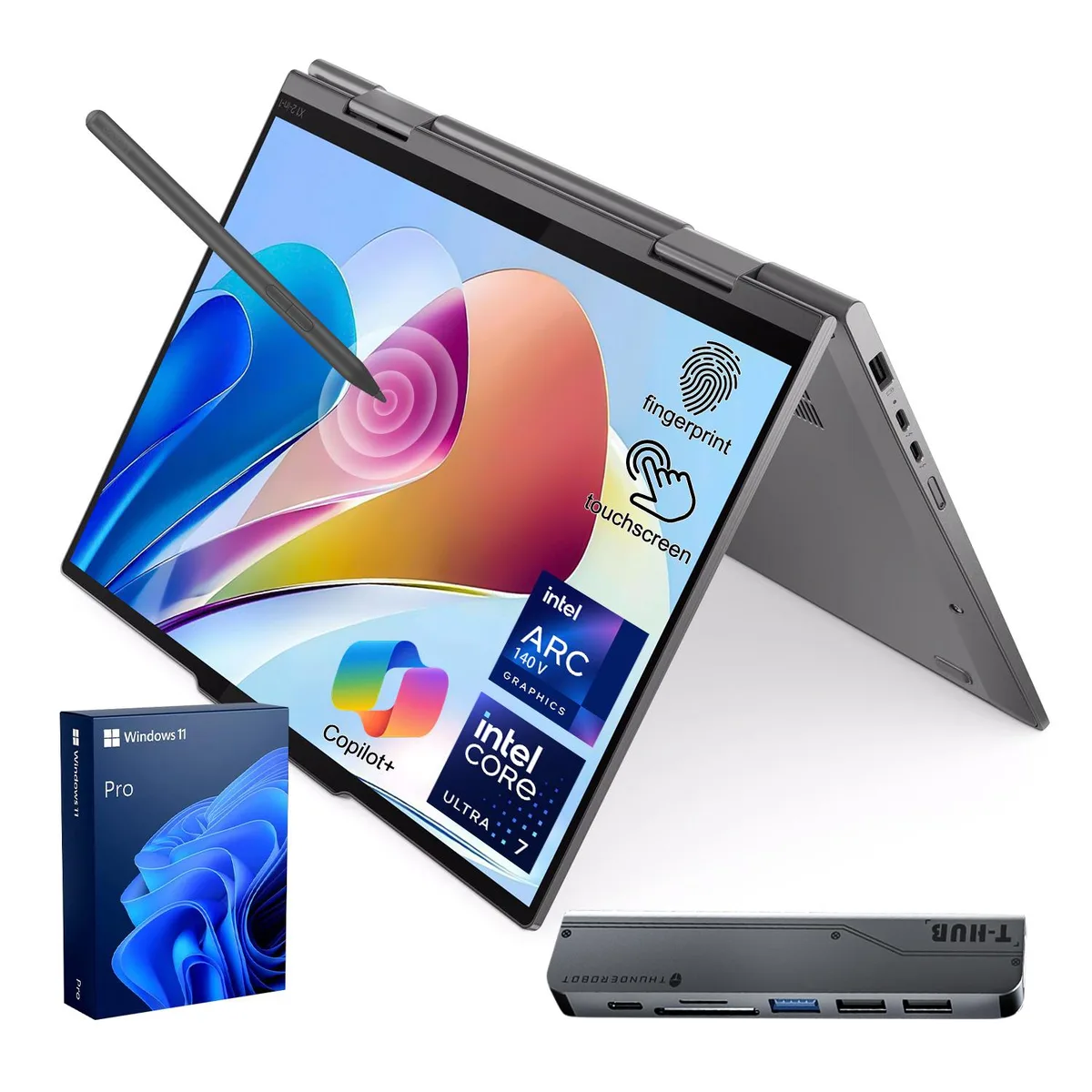 Lenovo Lenovo ThinkPad X1 Copilot+ 2-in-1 laptop 14 32GB 2TB Ultra 7 258V — product photo