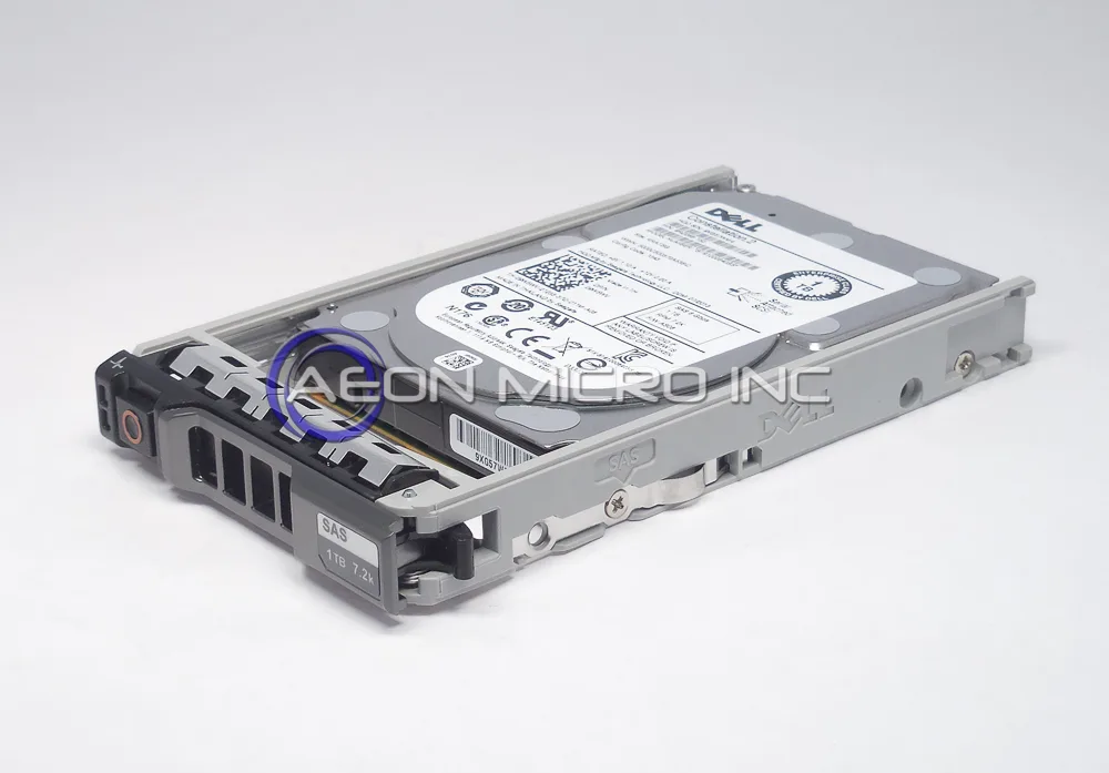 Silver 2.5 inch SATA hard drive with circuit board visible