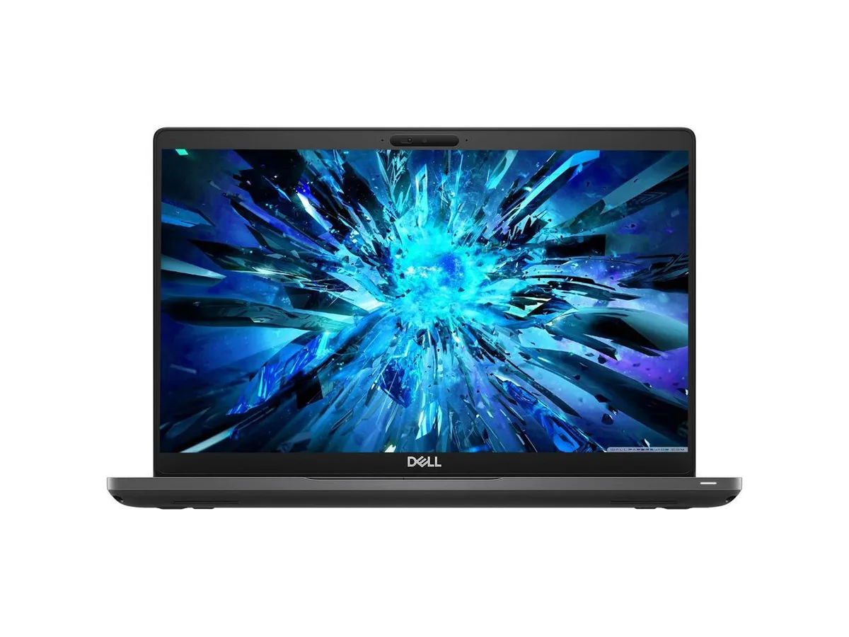 Silver Dell Latitude 5401 clamshell laptop, 14 inch FHD screen, refurbished condition