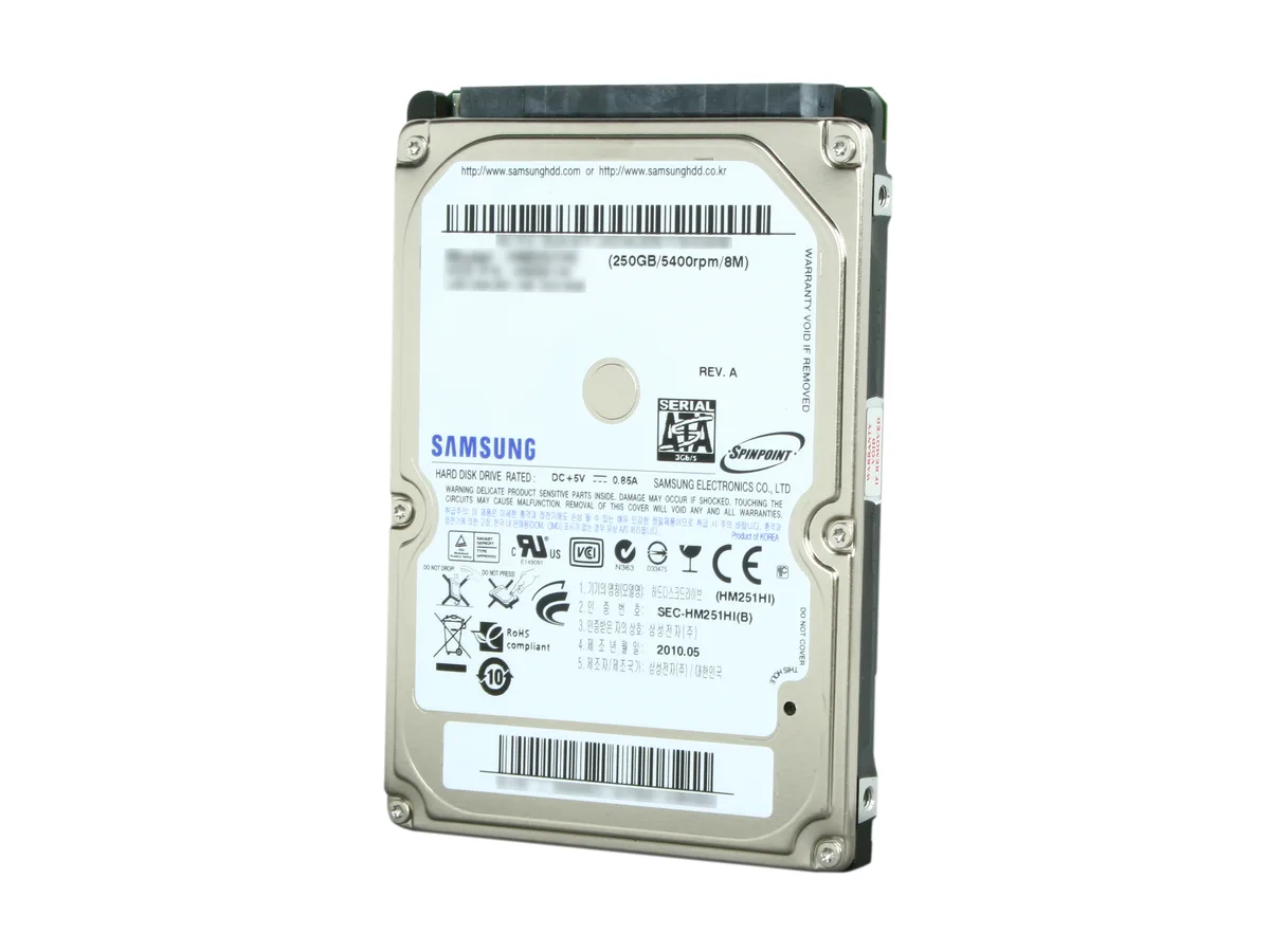 SAMSUNG SAMSUNG Spinpoint M7E HM251HI 250GB 5400 RPM 8MB SATA 3.0Gb/s 2.5" laptop hard drive — صورة المنتج