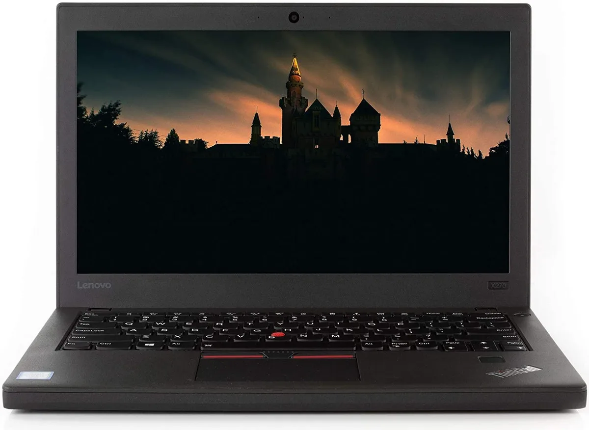 Black 12.5 inch ThinkPad X270 laptop closed with matte finish