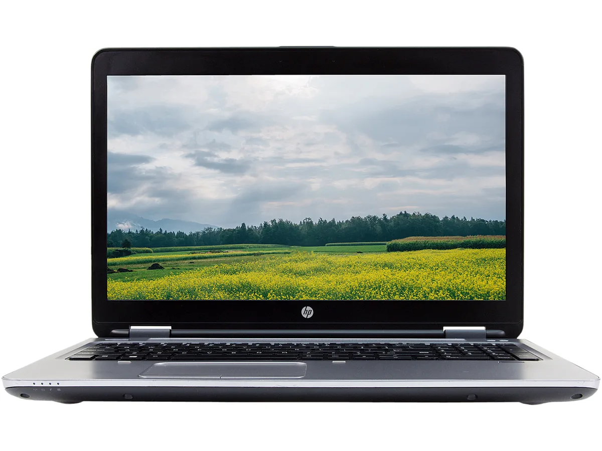 Silver HP 650 G2 business laptop 15.6 inch non-touch screen closed lid