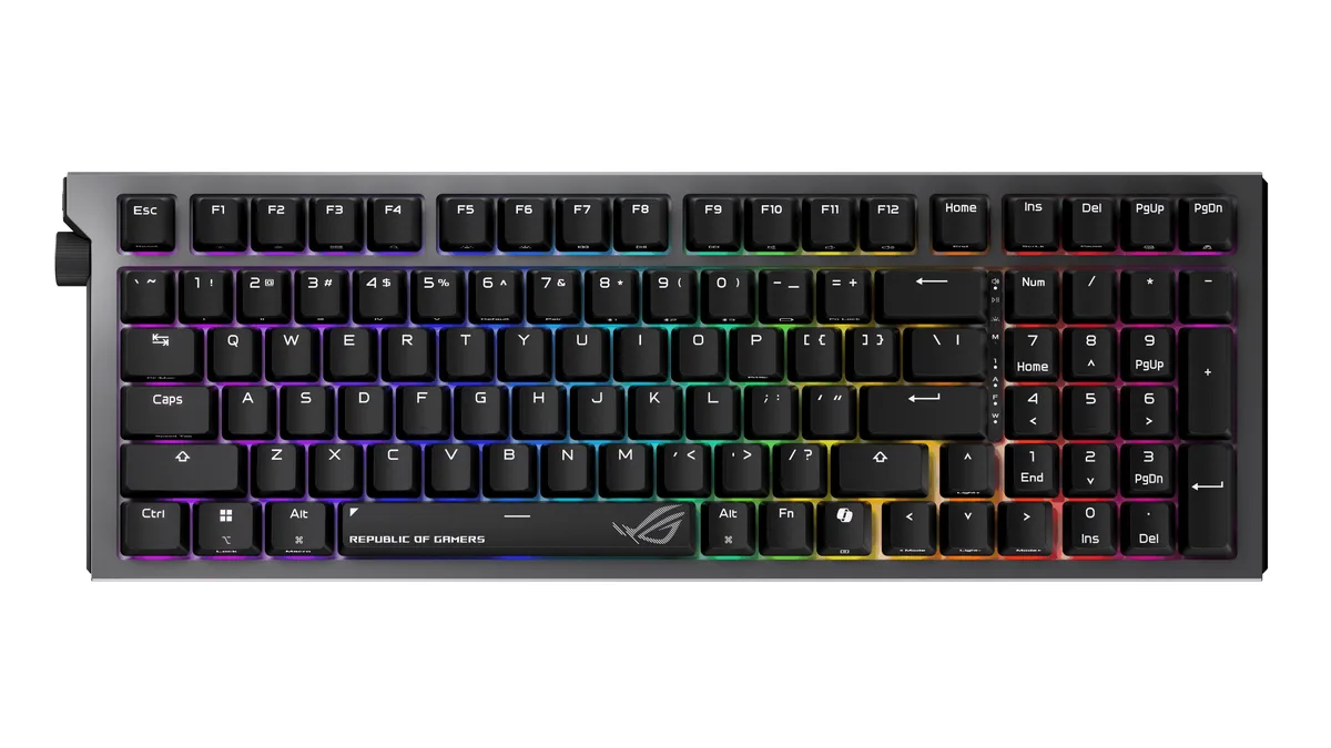 ASUS ASUS 90MP04IF-BKAA03 ROG Strix Morph 96 gaming keyboard — 商品写真