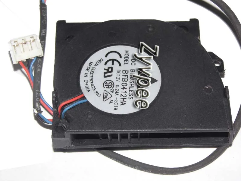Zyvpee Zyvpee BFB0412HA -5C19 12V 0.24A 3-pin blower fan — foto produk