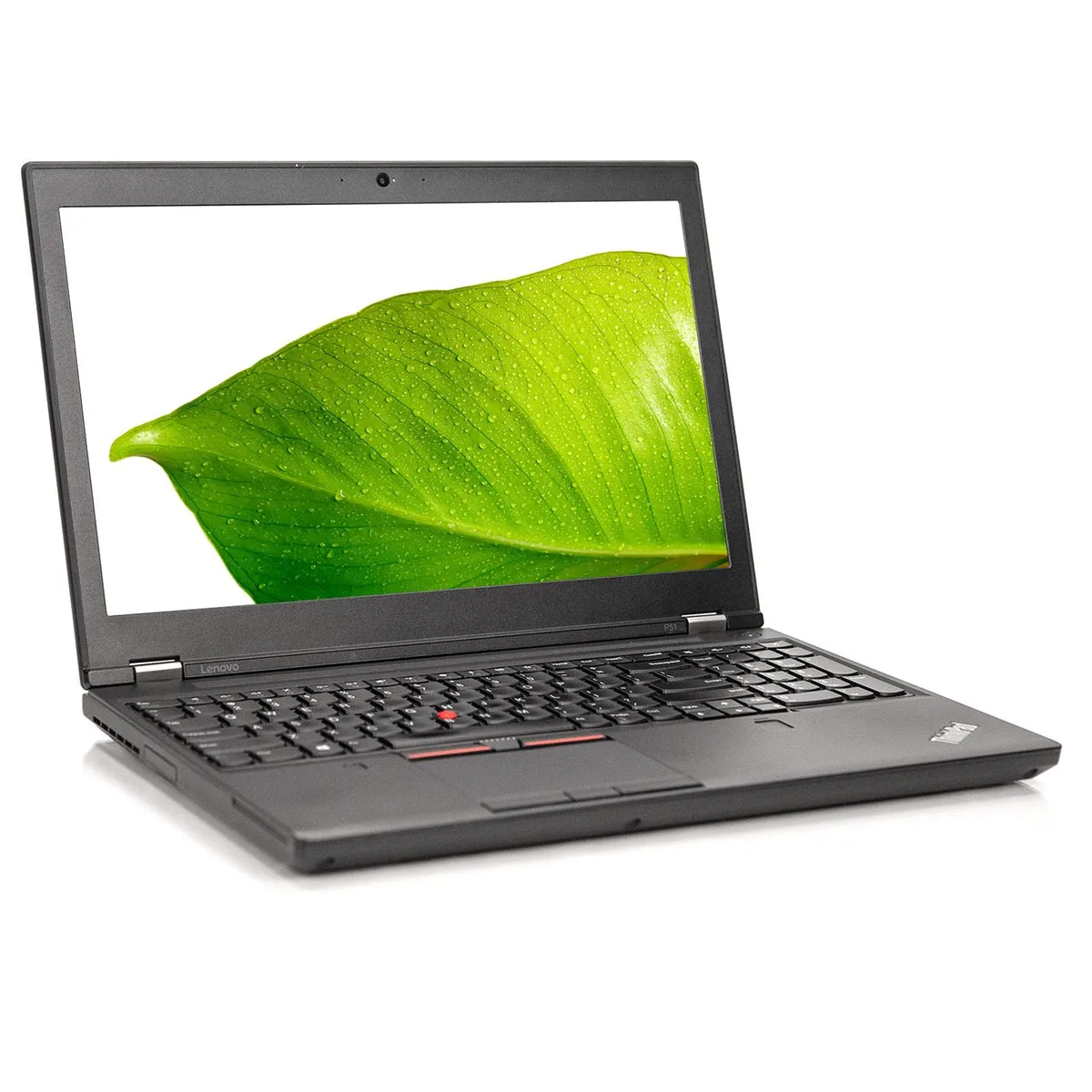 Black Lenovo ThinkPad P51 15.6 inch laptop closed lid matte finish