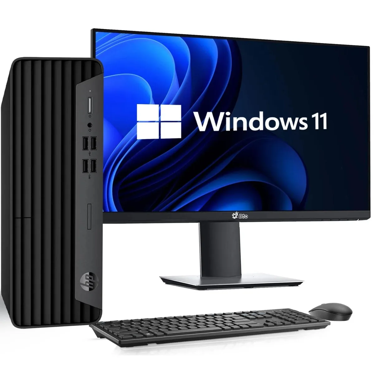 Black HP ProDesk 600 G6 small-form-factor desktop tower