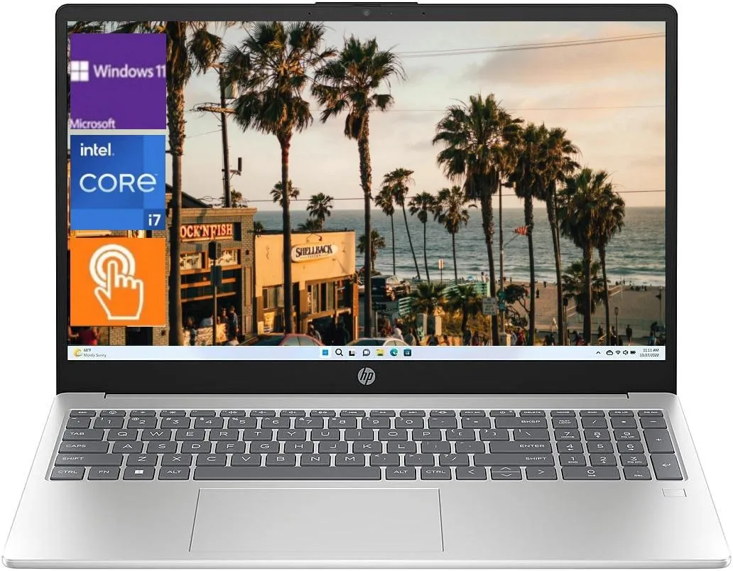 HP HP 17t-cn200 17.3" HD+ Touchscreen i7-1255U 16GB 1TB SSD Windows 11 Pro Silver — photo du produit