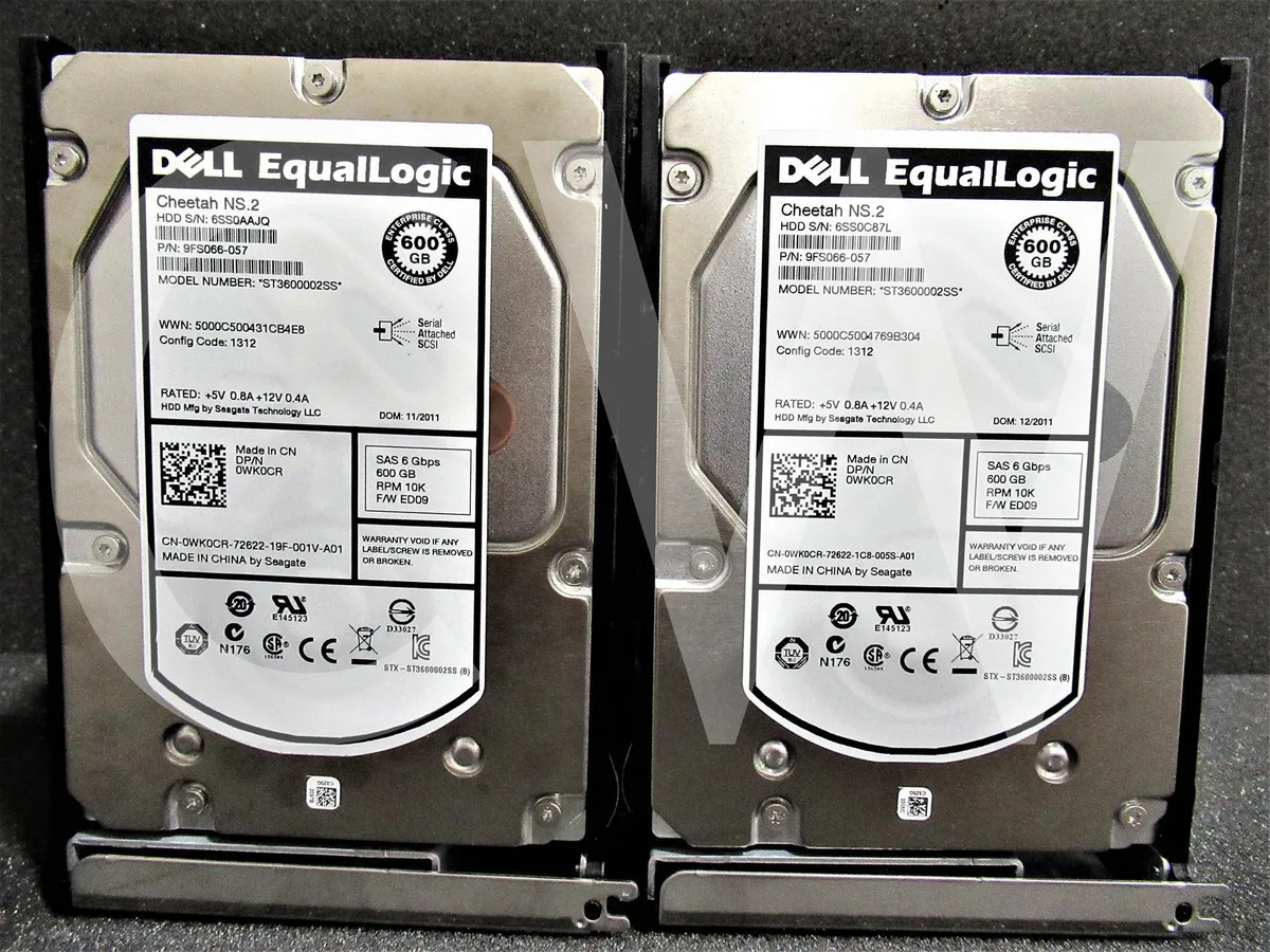 DELL DELL ST3600002SS 600GB 10000RPM SAS 3.5" internal hard drive lot of 10 — Produktfoto