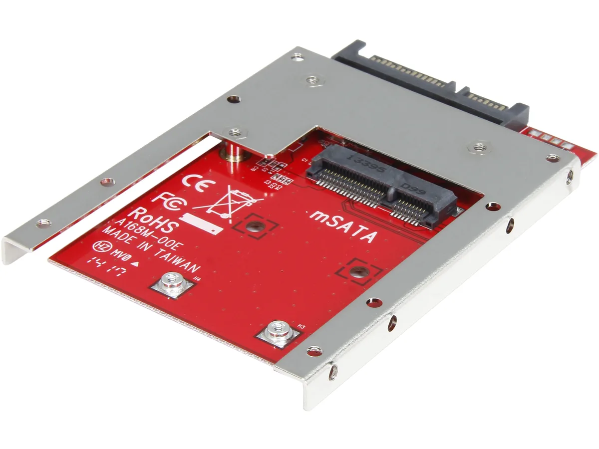 STARTECH STARTECH SAT32MSAT257 mSATA to 2.5in SATA ssd accessory — 商品照片