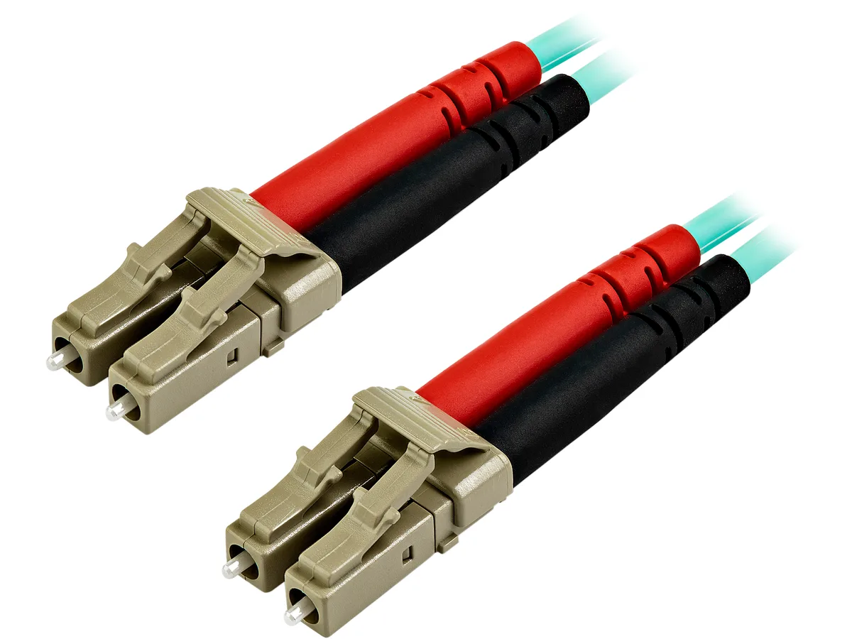 STARTECH STARTECH A50FBLCLC7 7m OM3 LC-LC Duplex Fibre Optic Cable Aqua 50/125 LSZH 10/40/100Gbps — fotografija izdelka