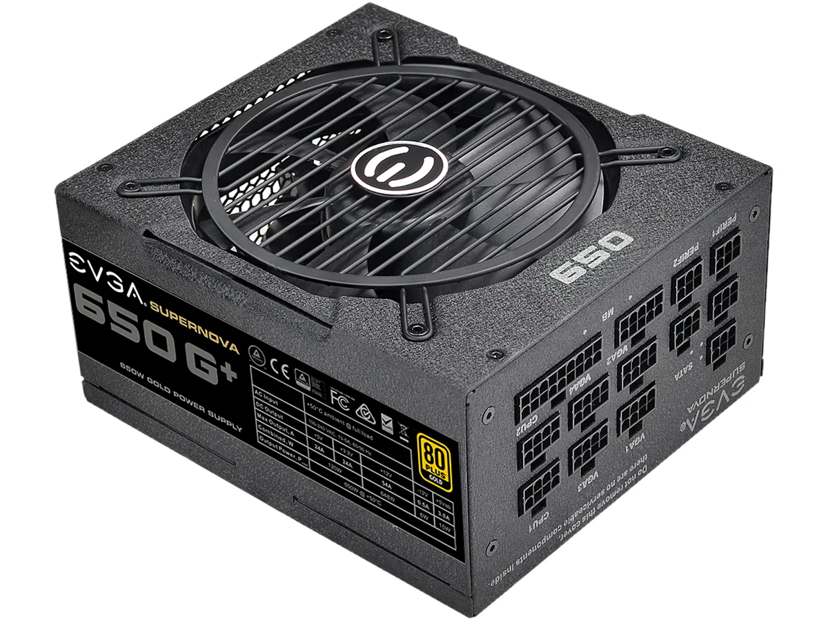 EVGA EVGA SuperNOVA 650 G+ 120-GP-0650-X1 power supply — photo du produit