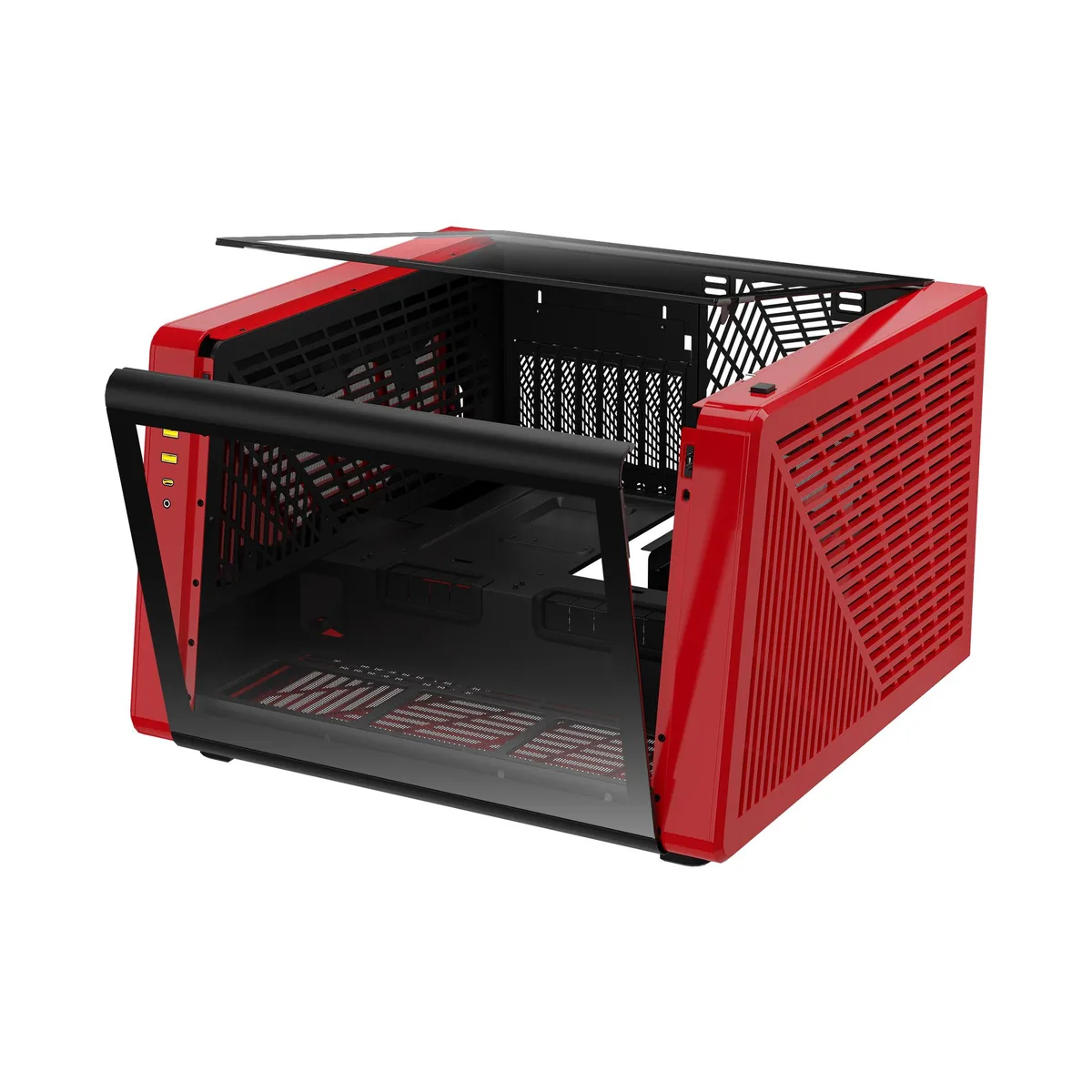 GAMDIAS Technology GAMDIAS Technology NESO P1 BR Red/Black PC case — photo du produit
