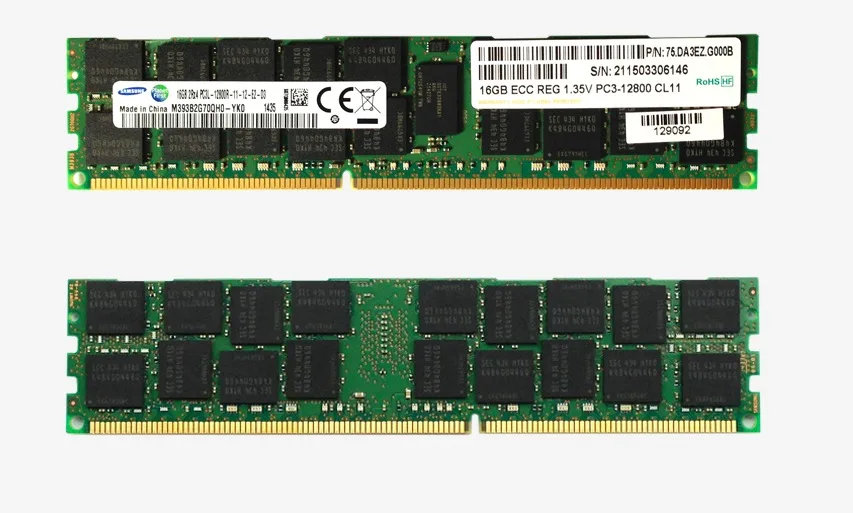 SAMSUNG SAMSUNG M393B2G70QH0-YK0 16GB DDR3 1600 ECC Registered server RAM — produktfoto