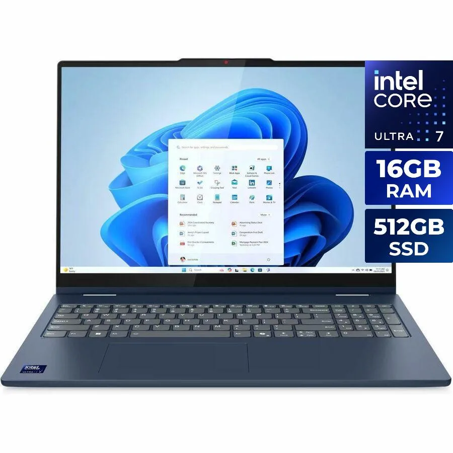 Lenovo Lenovo IdeaPad 5i 2-in-1 Laptop Core Ultra 7 255U 16GB 512GB 83KS001MUS — 제품 사진