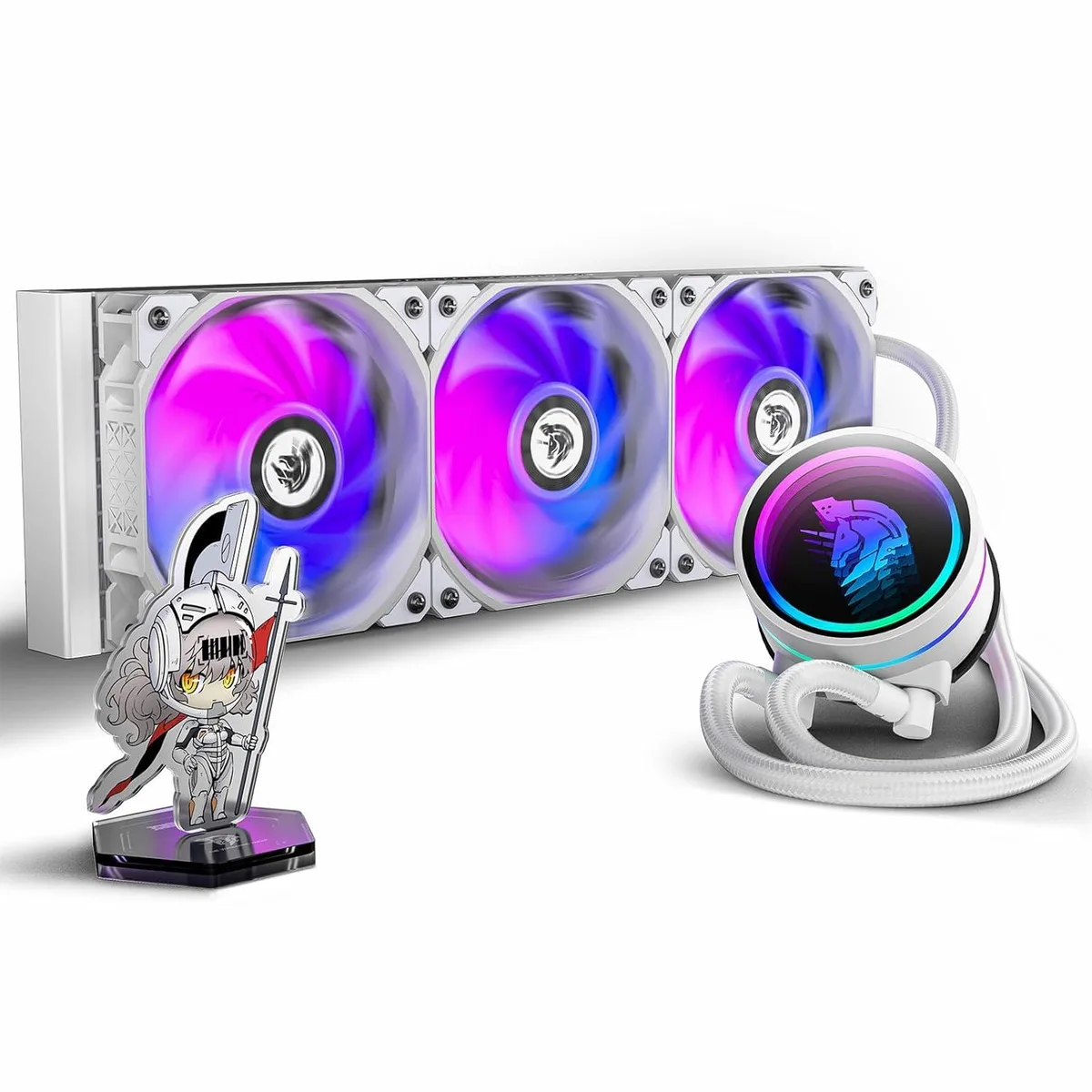 BFKK BFKK Wandering Knight 360mm ARGB Liquid Cooler White — product photo