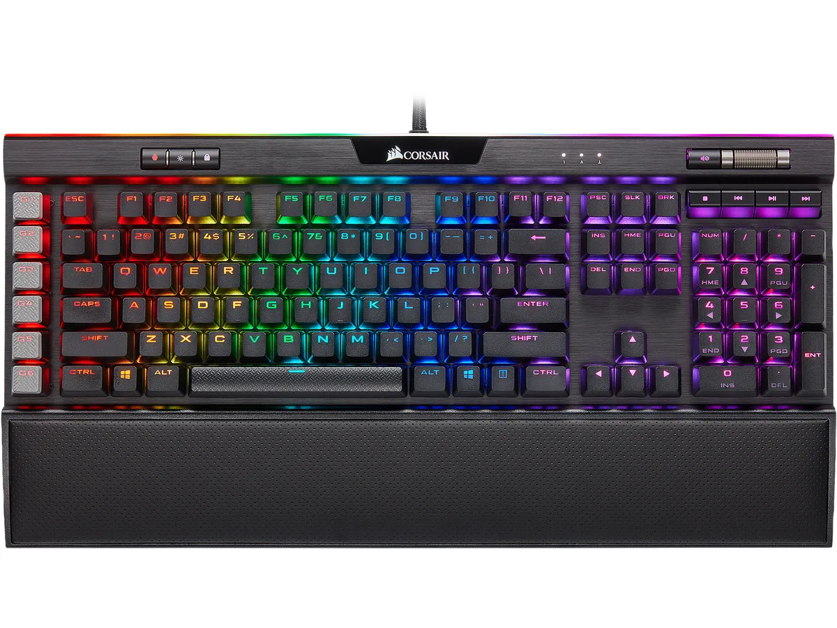 Corsair Corsair K95 RGB Platinum XT Mechanical Gaming Keyboard Cherry MX Speed Silver CH-9127414-NA — 商品写真