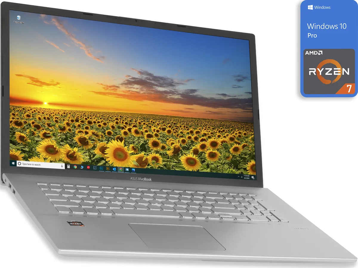 ASUS ASUS VivoBook X712DA laptop, Ryzen 7 3700U, 12GB DDR4, 512GB NVMe, 17.3" FHD — photo du produit