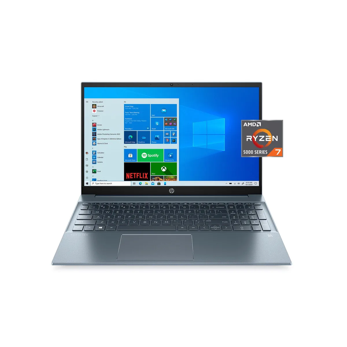 HP HP Pavilion 15-eh1070wm laptop Ryzen 7 5700U 8GB DDR4 512GB 15.6" FHD Horizon Blue — product photo