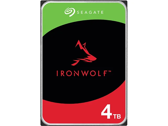 Silver 3.5 inch internal hard drive with circuit board visible