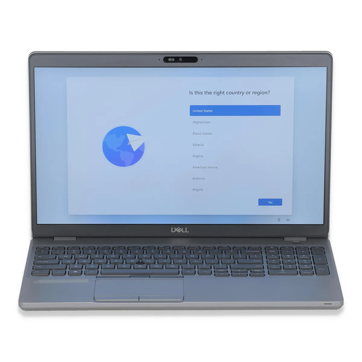 Gray Dell Precision 3551 laptop 15.6 inch non-touch screen
