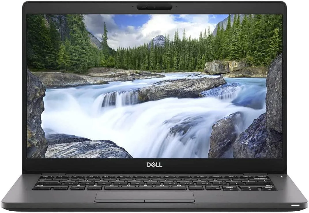 Silver Dell Latitude 5300 laptop with 15.6 inch non-touch screen