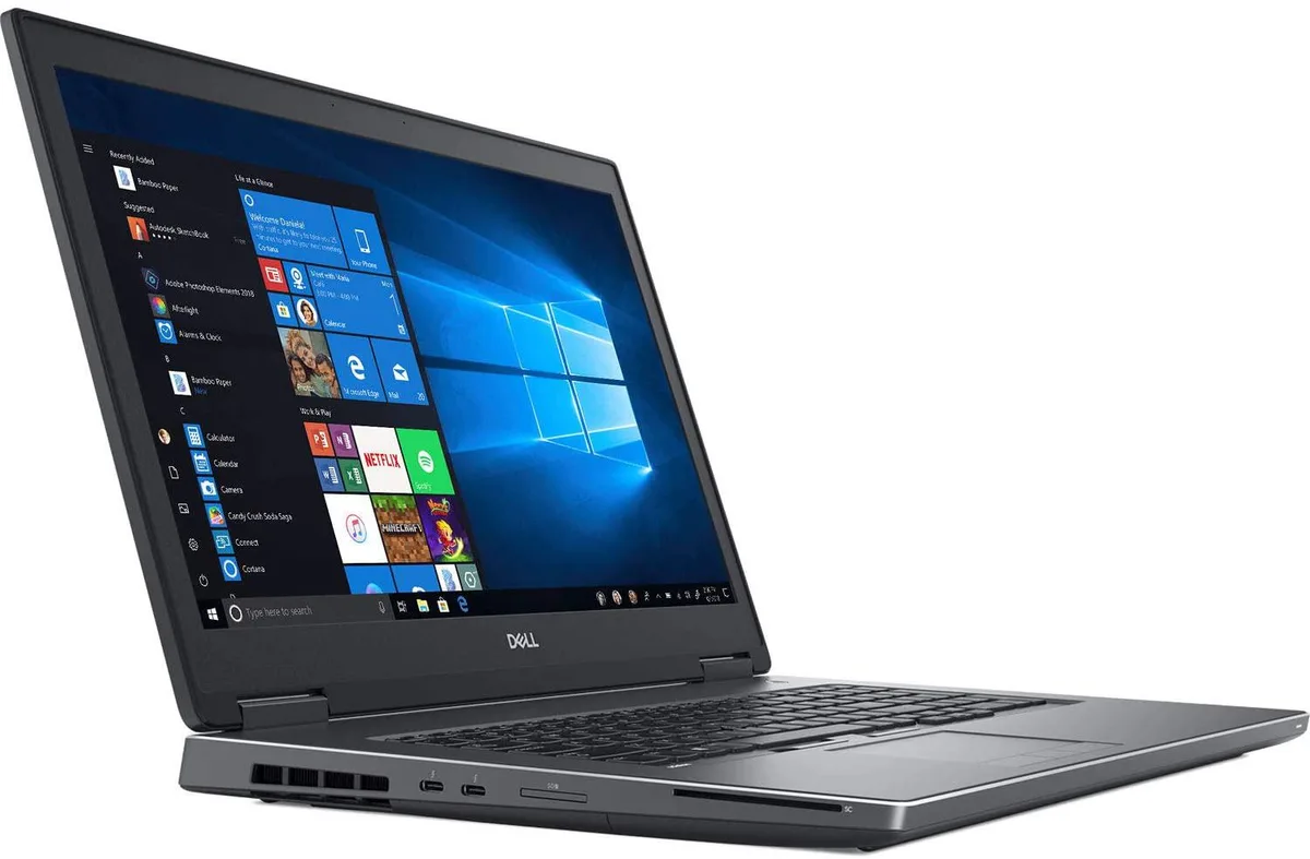 DELL DELL Precision 7730 7740 17.3" FHD i7-8750H 32GB 512GB Quadro P3200 11 laptop — photo du produit