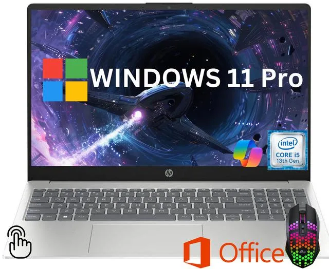 HP HP 15.6" FHD Touchscreen Laptop i5-1334U 24GB 256GB Windows 11 Pro — photo du produit