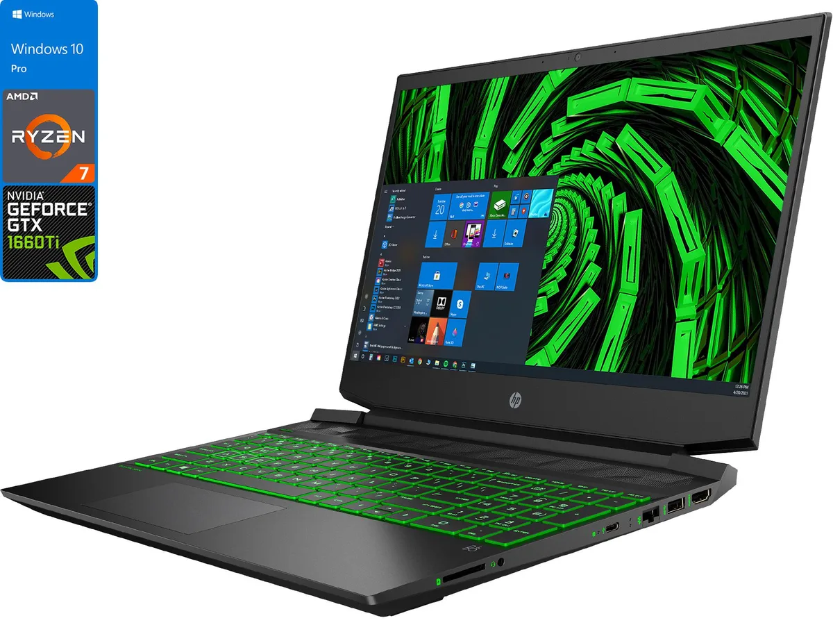 HP HP Pavilion 15 Gaming Laptop Ryzen 7 4800H 32GB 512GB GTX 1660 TI — product photo
