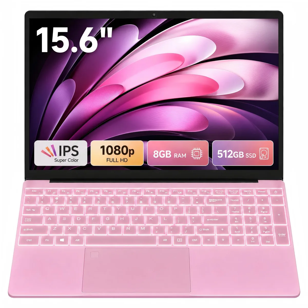 MINIHYPER MINIHYPER 15.6" Laptop N5100 8GB 512GB Pink — product photo