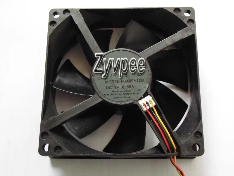 Zyvpee Zyvpee FBA09A12U 90 mm 25 mm 12 V 0.55 A 3-wire case fan — תמונת המוצר