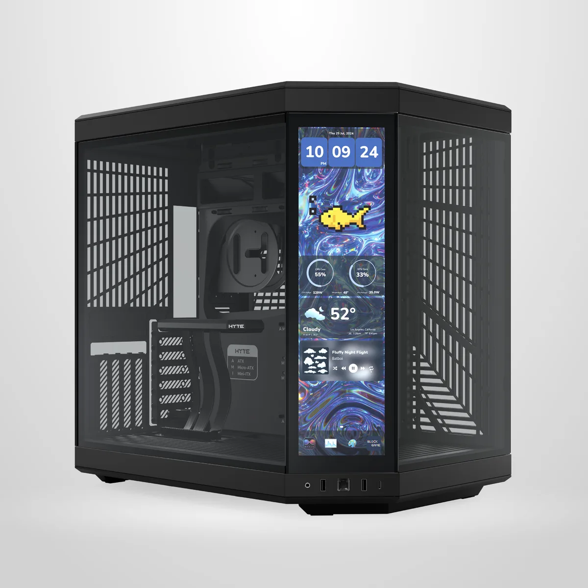 HYTE HYTE CS-HYTE-Y70TTI-BB PC case Pitch Black — product photo