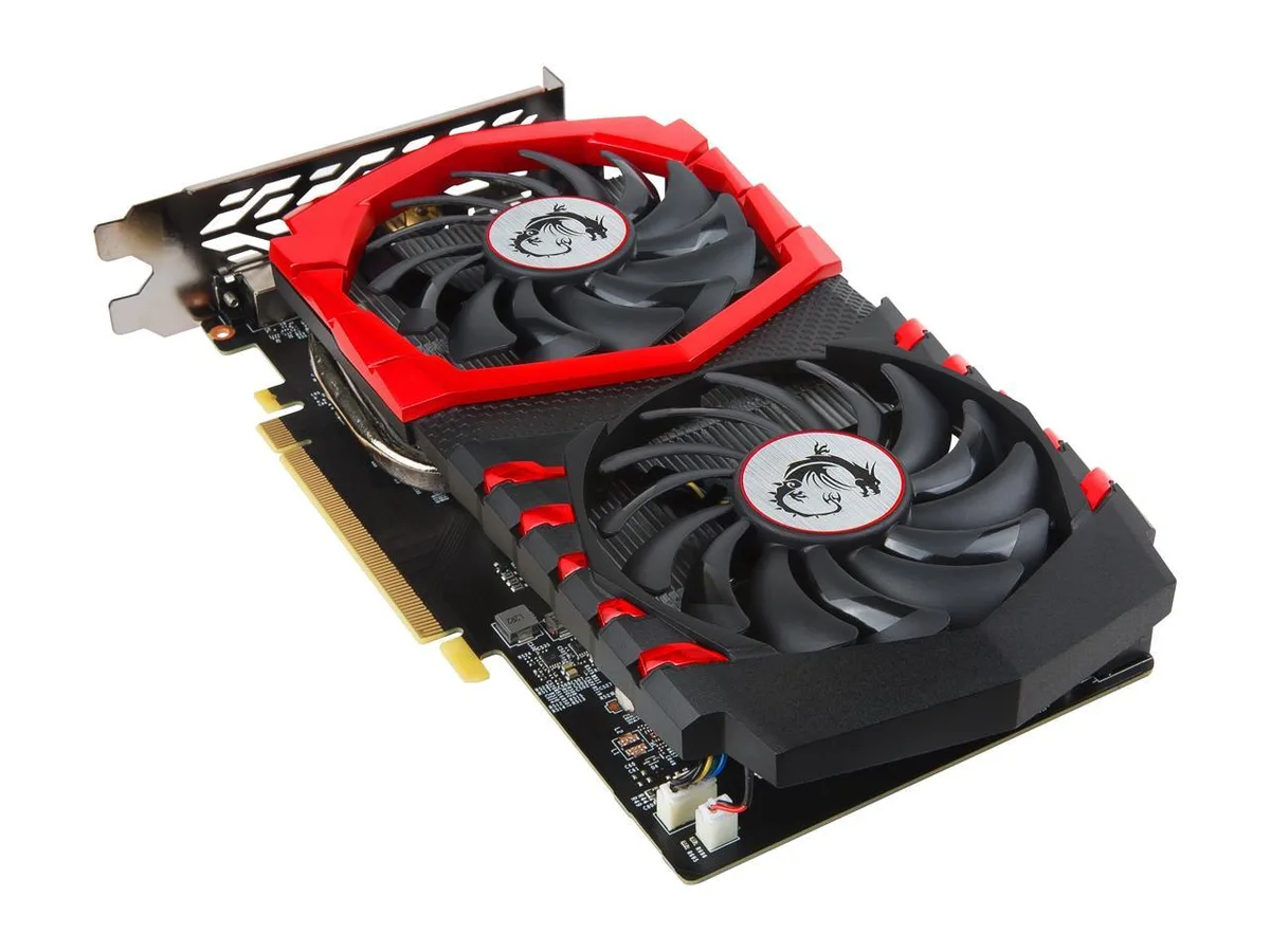 MSI MSI GTX 1050 Ti GAMING X 4G graphics card — photo du produit