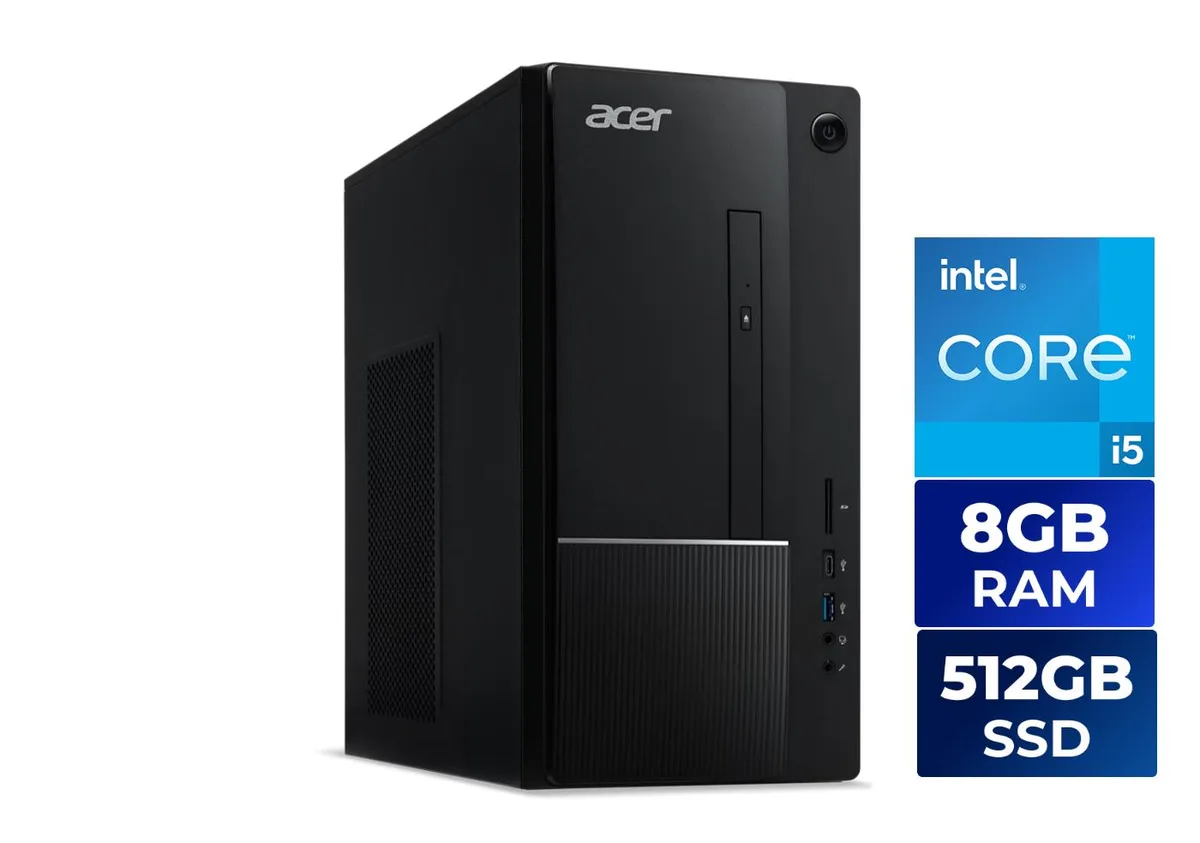 Acer America Acer America DT.BLRAA.001 desktop PC i5-14400 8GB DDR5 512GB — ürün fotoğrafı