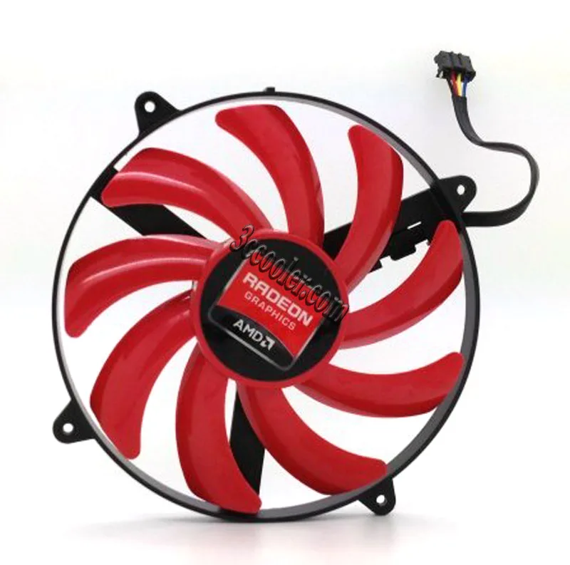OEM Industries OEM Industries FD7010H12S 12V .35A 4 Pin Red Fan for ATI 7990 — 商品写真